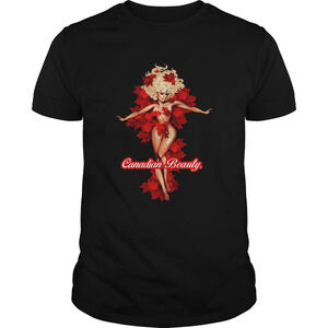 Canadian Beauty Girl Maple Leaf Shirt